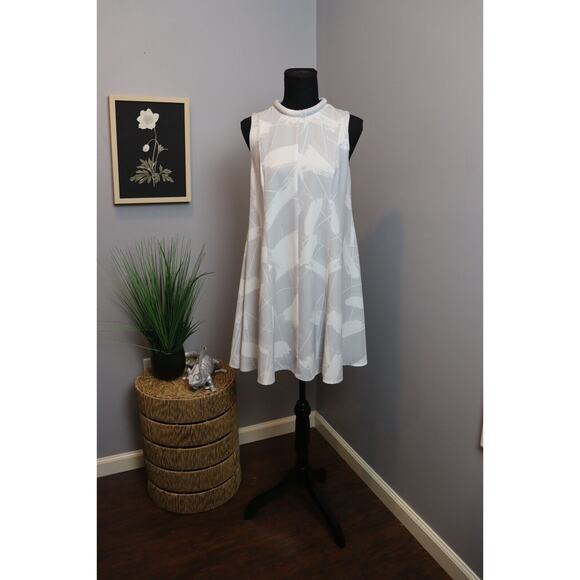 Keepsake Sun Up Grey Brushstroke Mini Dress Size Small Swing - Picture 1 of 5